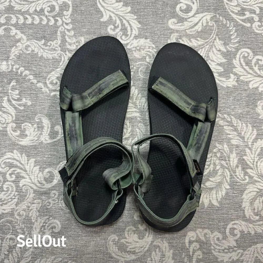 Teva Men's Original Universal Sandals Size 12 Standard Multicolor Green